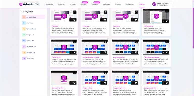 Ad Creation & Optimization Tutorial Videos Training - advertmate_com